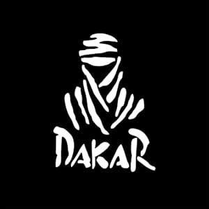 VVWV Dakar Rally Bike Stickers for Side Window White L X H 12.00 X 15. ...