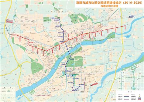 洛阳地铁线路高清大图（1号线+2号线）- 洛阳本地宝