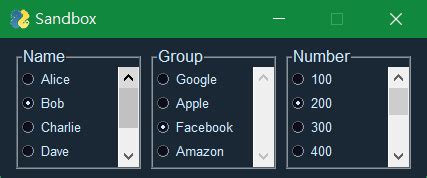 Python Pysimplegui Frame 的图像结果