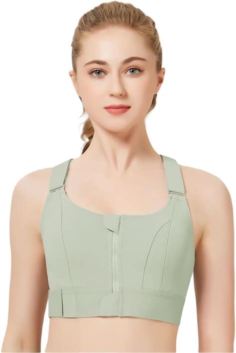 Buy Fermor™ Listing Women's Zip-Front Sports Bra | Longline, Supportive ...