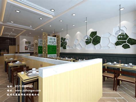 小型快餐店装修设计案例-杭州众策装饰装修公司