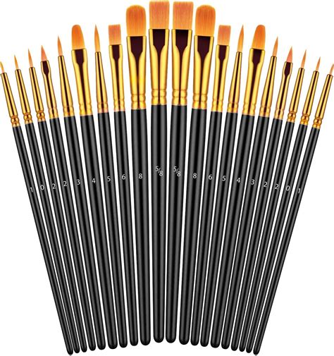 Amazon.com: Paint Brushes Set, 30 Pcs Paint Brushes for Acrylic ...