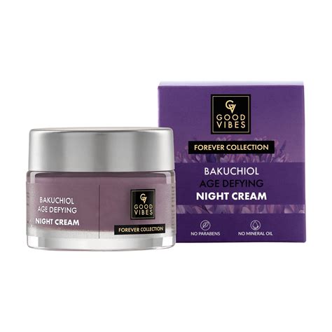Buy Good Vibes Bakuchiol Age Defying Night Cream |Natural Retinol, Anti ...