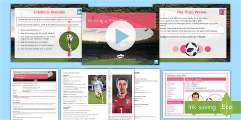 Writing a Fact File: Footballers