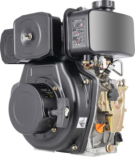 Amazon.com : Fenjidrop 10HP 4 Stroke Diesel Engine, 418CC Diesel Motor 3600RPM Air Cooling ...