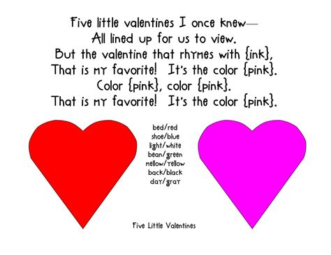 prek valentines rhymes | Valentines day songs, Valentine lyrics, Funny ...