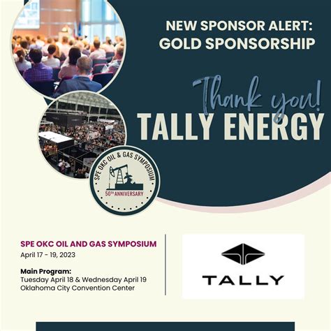 SPE OKC Oil & Gas Symposium on LinkedIn: New Sponsor Alert: Tally ...