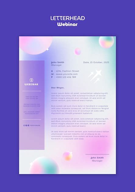 Learning webinar template | Premium PSD