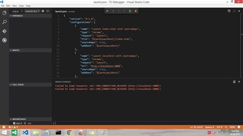 Debug TypeScript Browser vs Code 的图像结果
