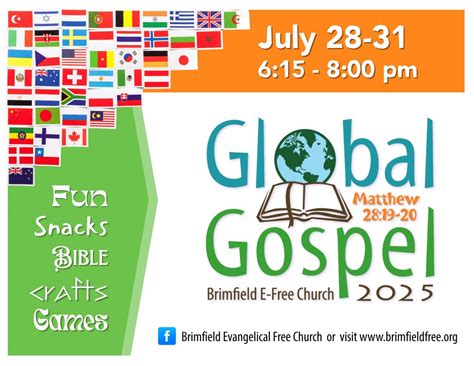 Vacation Bible School: Global Gospel, Brimfield Evangelical Free Church ...