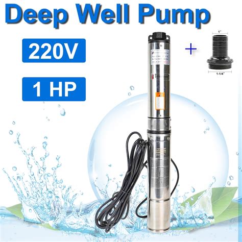 iMeshbean Deep Submersible Well Pump 1 HP Submersible Well Pump 220V ...
