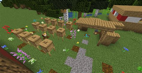Image result for Minecraft 1.17.1 Java Honey Farm