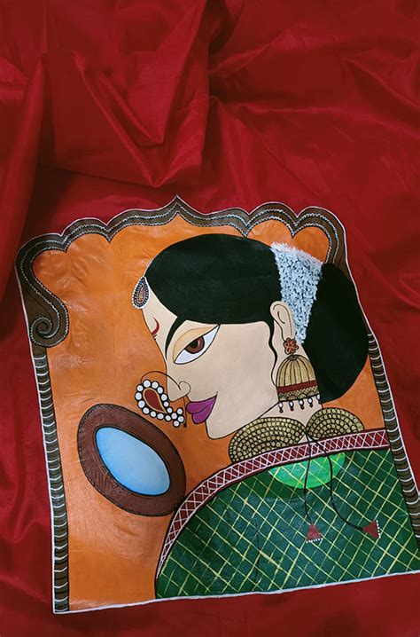 Stunning Red Hand Painted Silk Blouse Fabric - 1 Mtr | Shop Now!