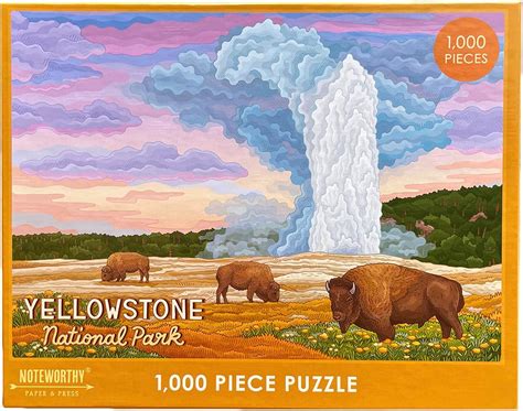 Amazon.com: Yellowstone National Park Puzzle, National Park Puzzle ...