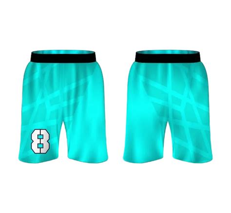 NextPrint Custom Basketball Shorts – Teal Sports Shorts with Personali ...