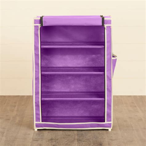 Buy Helios Kenny Fabric Collapsible Four-Shelf Shoe Rack from Helios by ...