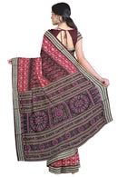 Pasapali design sambalpuri silk saree with blouse piece