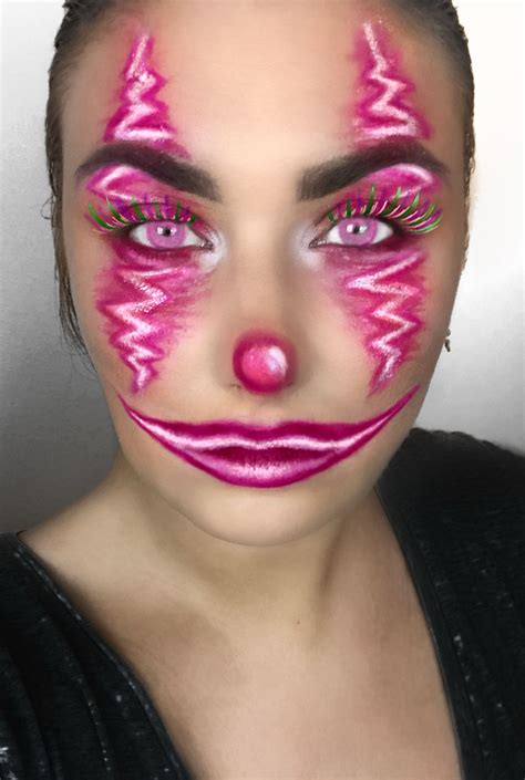 clown makeup neon
