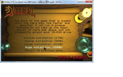 Daggerfall Install 的图像结果