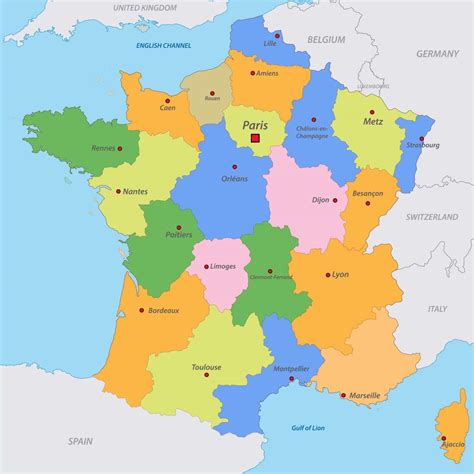 Map of France to print | Download FREE