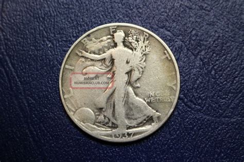 1937 - D 50c Walking Liberty Half Dollar Plus