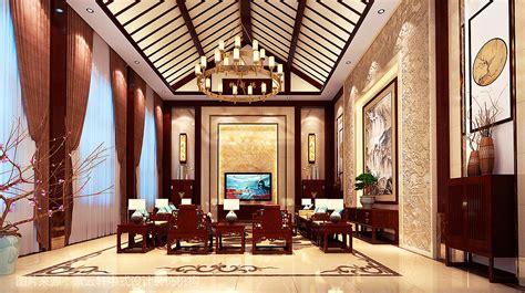 中式风格三居室138平米12万-中建国际港装修案例-北京房天下家居装修网