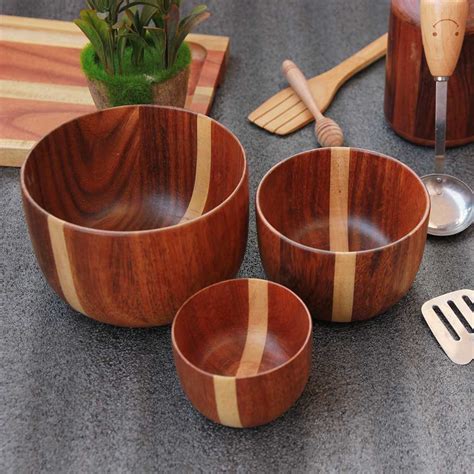 Wooden Bowls | Handmade Decorative Bowls For Serving Food | Soup bowls ...