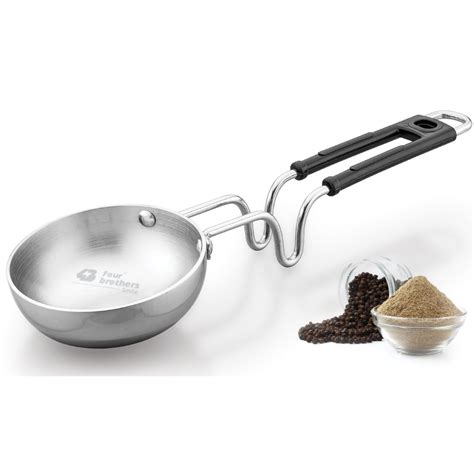 Triply Stainless Steel Tadka Pan – With Stay-Cool Handle | Fast, Even ...
