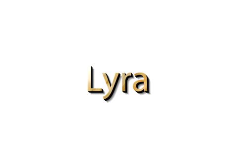 LYRA NAME 3D 15733289 PNG