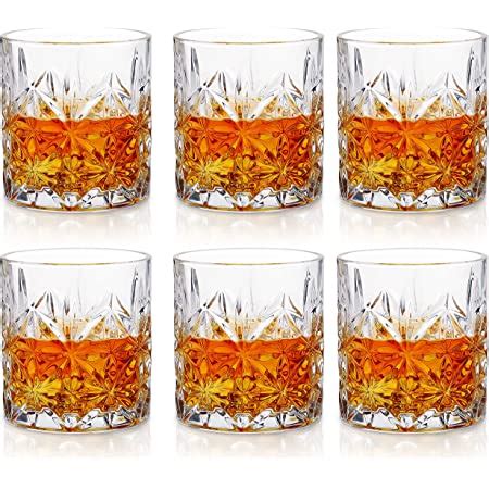 Buy PrimeWorld Signature Crystal Whiskey Glasses Set of 6 pcs- 300 ml ...
