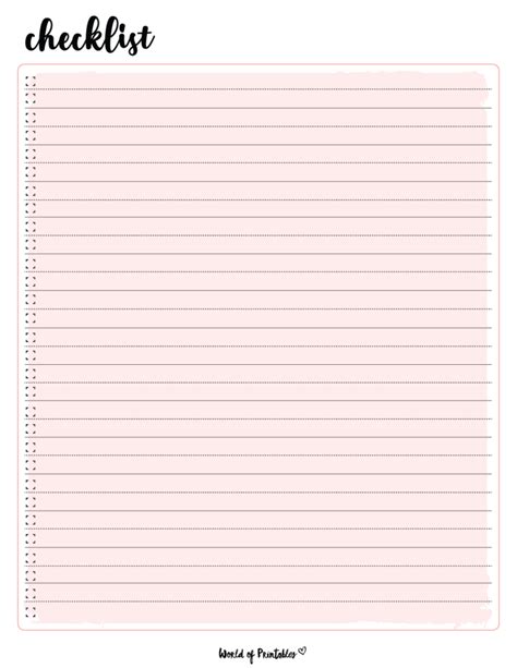 Checklist Chart Template 的图像结果