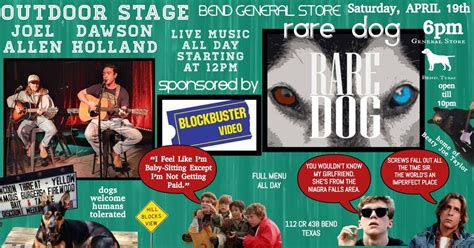 🌼Live Music 12pm🔥Joel Allen & Dawson Holland 1-4PM🔥Rare Dog 6pm🔥 The ...