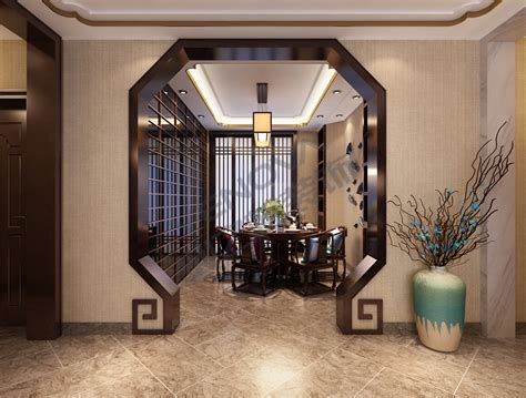 新中式风格四室二厅160平米房子装修效果图-绿地公馆-业之峰装饰北京分公司
