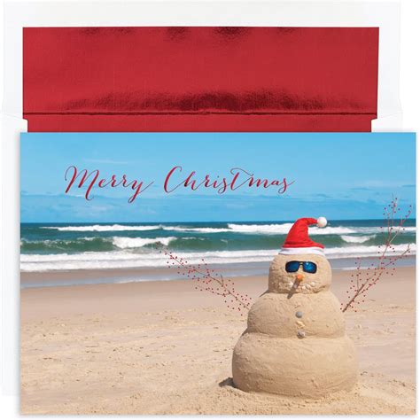 Amazon.com : Ultimate Beach Christmas Card Variety Pack - 36 Beach ...