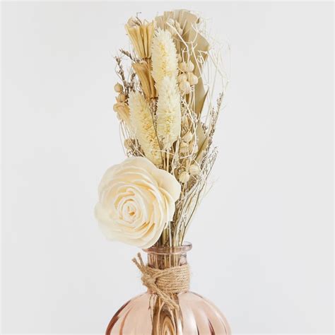 Buy Corsica Eden Artificial Decorative Flowers in Glass Vase - 28 cm ...