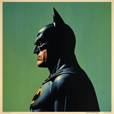 Glamorous Batman Icon in Art Deco Style - AI Art