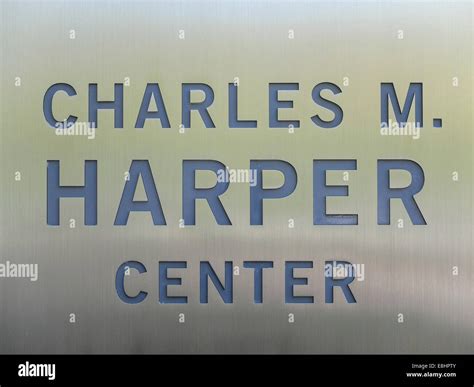 Sign at the Charles M. Harper Center of the elite University of Chicago ...