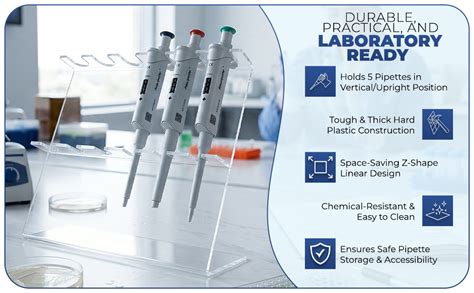 GK Instruments Professional Micro Pipette Holder Z Shape Linear Stand ...