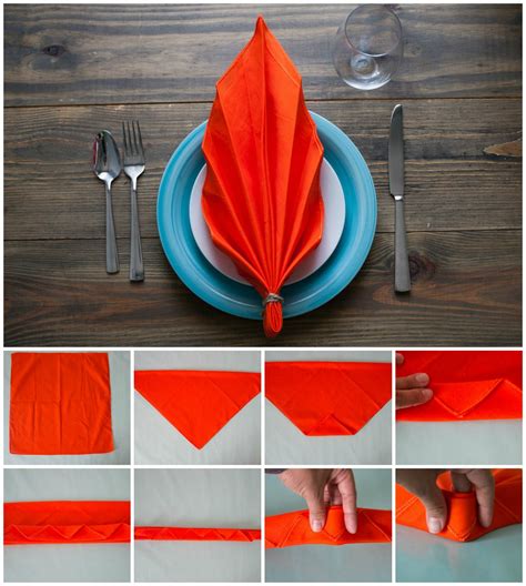 Fall Leaf Napkin - Paper Napkin Folding
