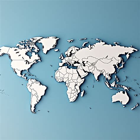 Simple World Map Without Borders 的图像结果
