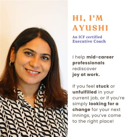 Ayushi Chandra | ICF certified Career Coach | Mid-career professionals ...