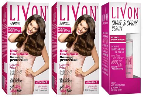 Buy Livon Serum, 100ml (Pack of 2) and Livon Shake & Spray Serum for ...