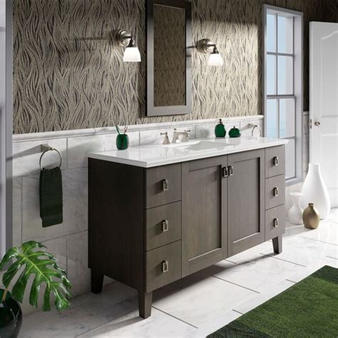 KOHLER Solid/Expressions 61-in White Expressions Solid Surface Bathroom ...
