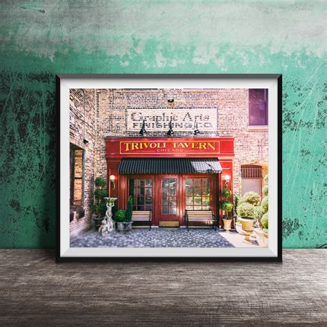 Chicago Restaurant Wall Art TRIVOLI TAVERN Unframed Chicago Sign ...