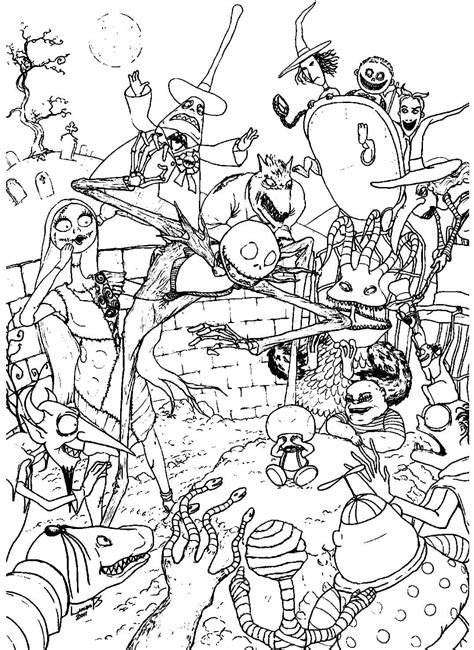 Sally in The Nightmare Before Christmas coloring page - Download, Print ...