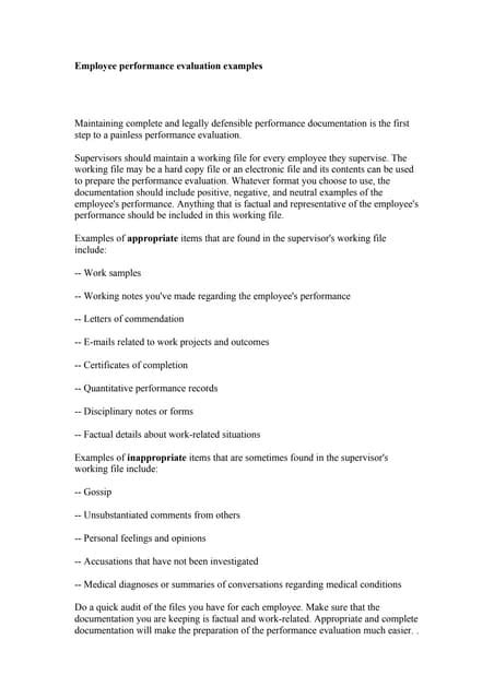 Performance Evaluation Examples 的图像结果