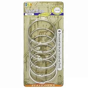 KNAFS Loose Leaf Binder Ring Key Chain Key Rings Card Ring Stainless ...