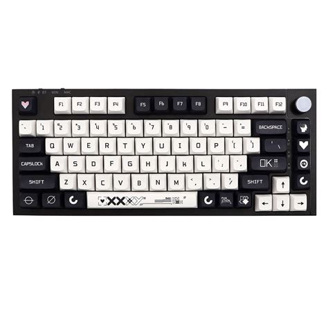 Amazon.in: Buy JSJT Key Caps XDA Profile Black and White Keycaps 128 ...