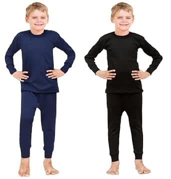 WINWEAR Thermal Winter Top Pajama Set Pack of 2 (Multicolot, 14-15 ...