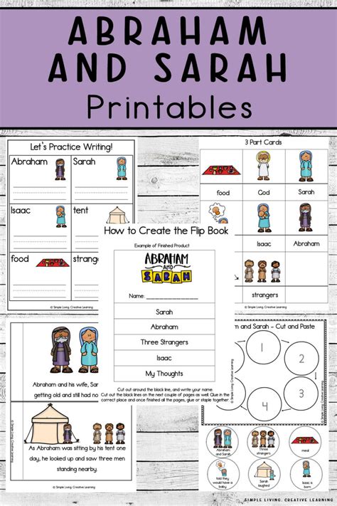 Abraham and Sarah Printables - Simple Living. Creative Learning